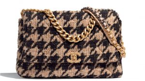 Chanel 19 flap bag tweed