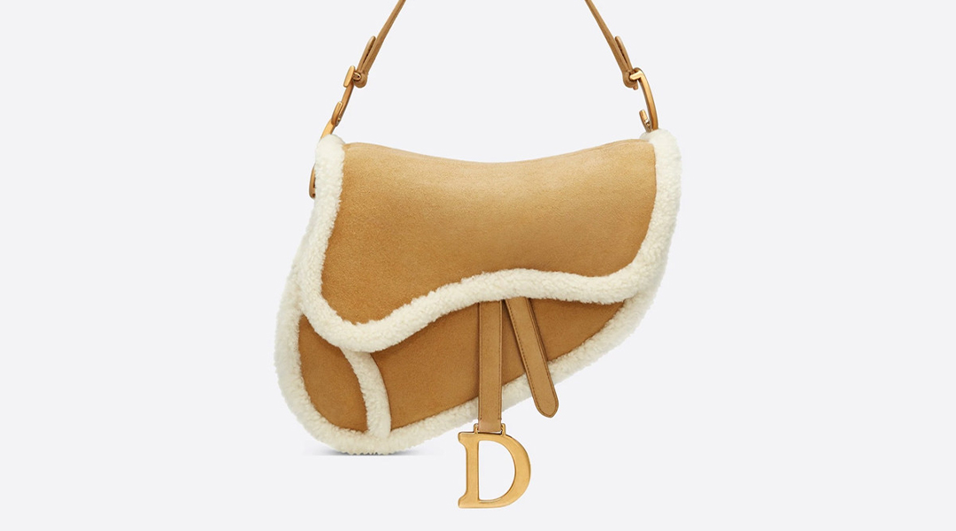 Dior’s Saddle Bag goes cozy this winter