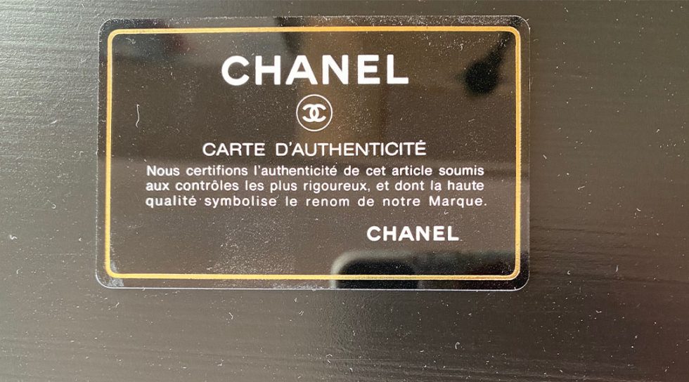 Chanel Ditches its Authentication Card - Still in fashion