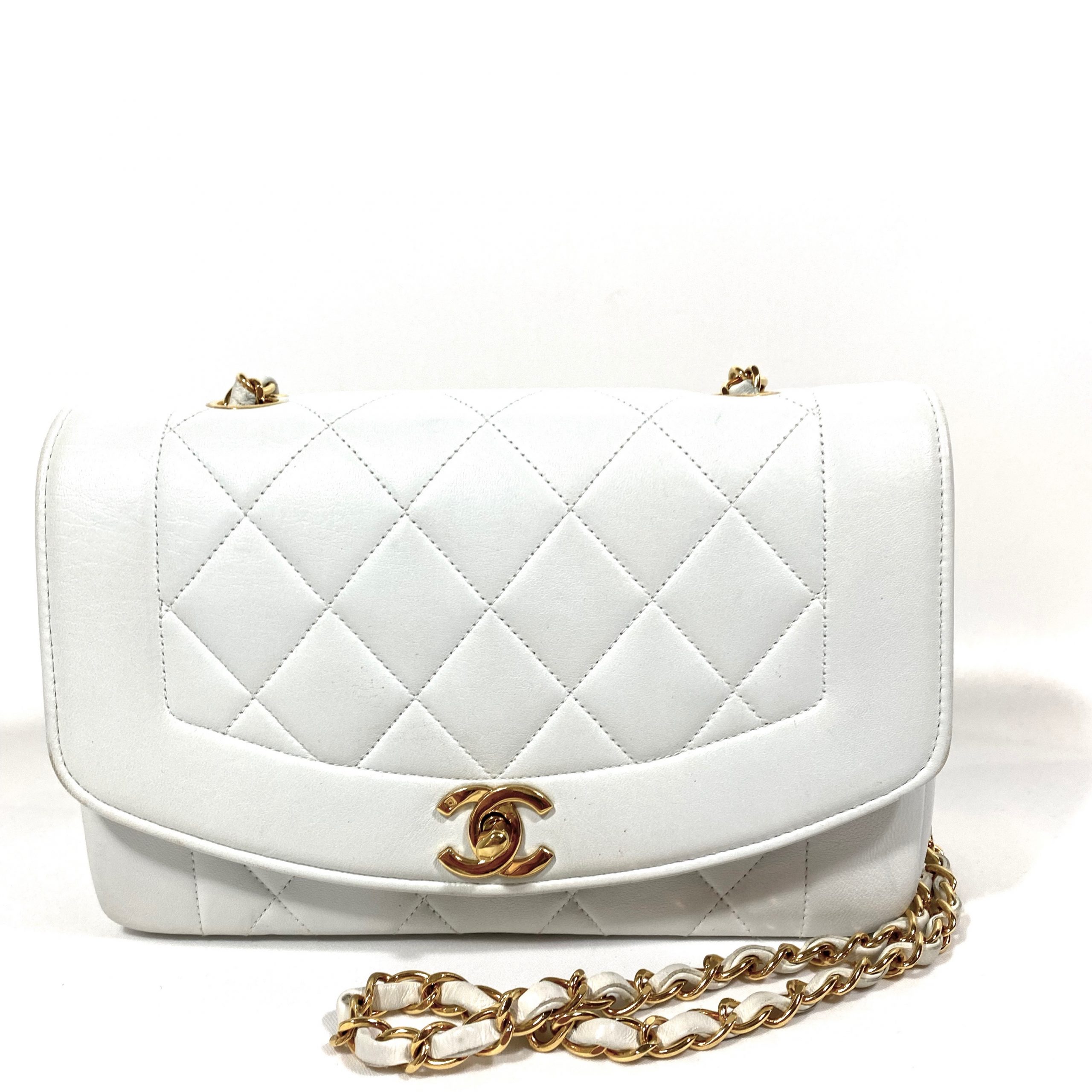 CHANEL Pearl Crush Crystal Ball Mini Rectangular Flap Bag in 21B White  Lambskin  Dearluxe