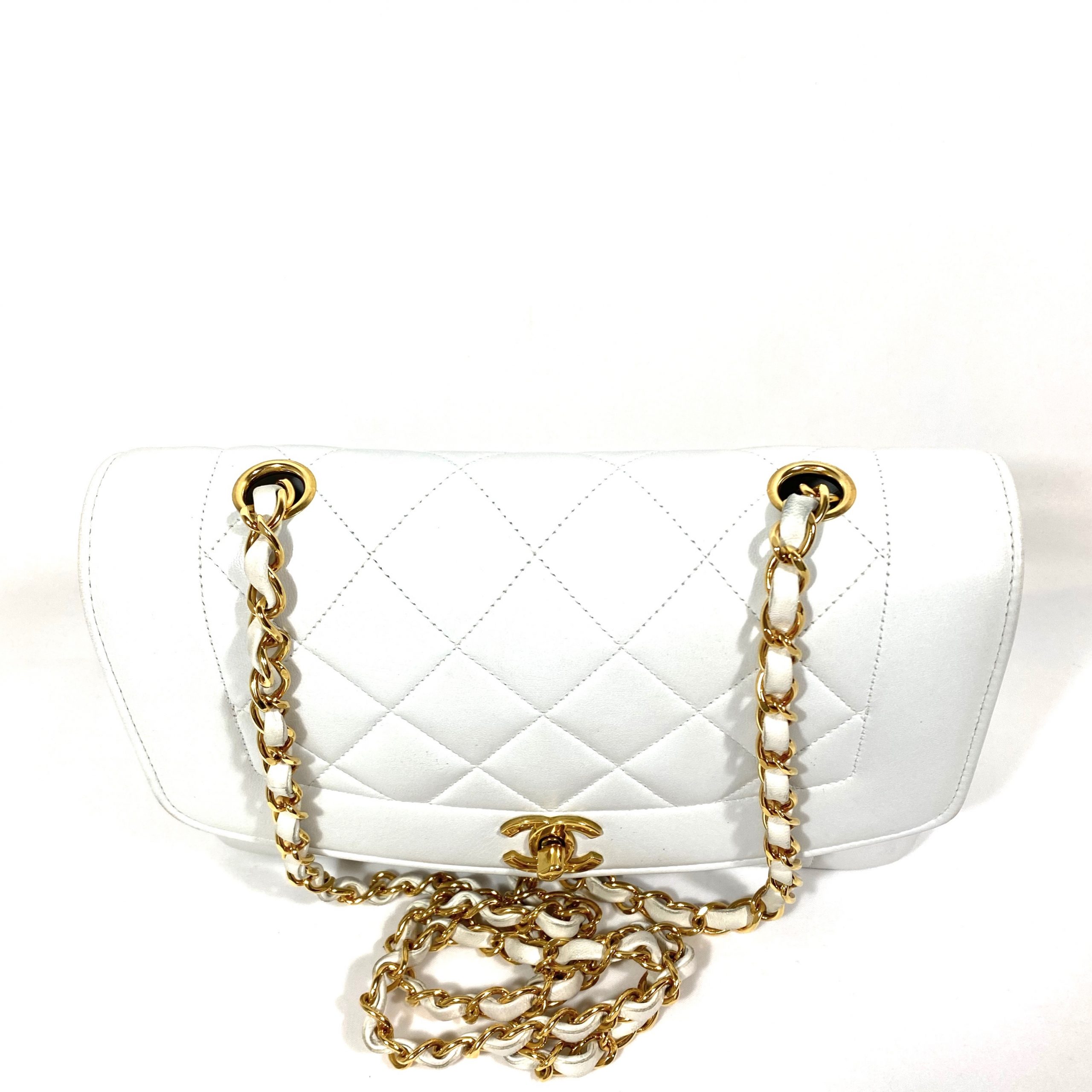 Chanel Medium 19 Flap Bag White Calfskin Mixed Hardware  Madison Avenue  Couture