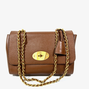 MULBERRY LILY MEDIUM SHOULDER BAG IN GRAINED OAK TANNED LEATHER