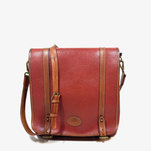 MULBERRY MESSENGER BAG/BACKPACK IN COGNAC RED GRAINED LEATHER