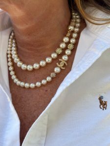 Chanel designer pearls
