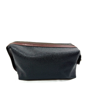 MULBERRY WASH BAG IN BLACK GRAINED LEATHER