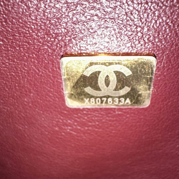 Chanel jumbo Double flap axelväska i kviltad svart lammläder - Bild 11