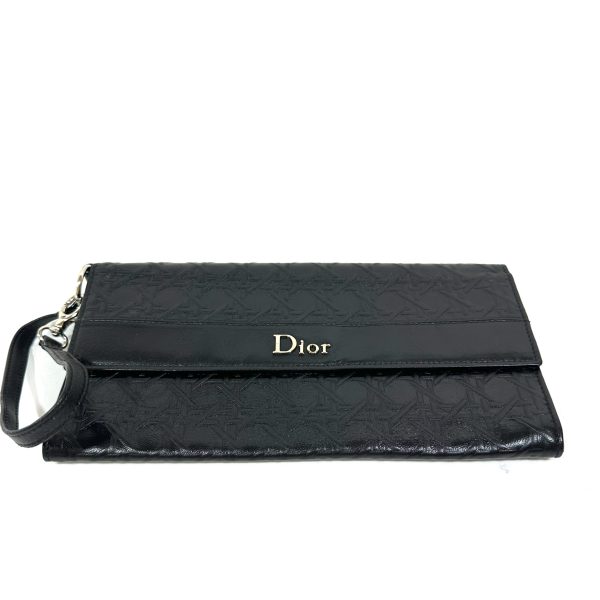 Dior clutch i svart cannage läder - Bild 2