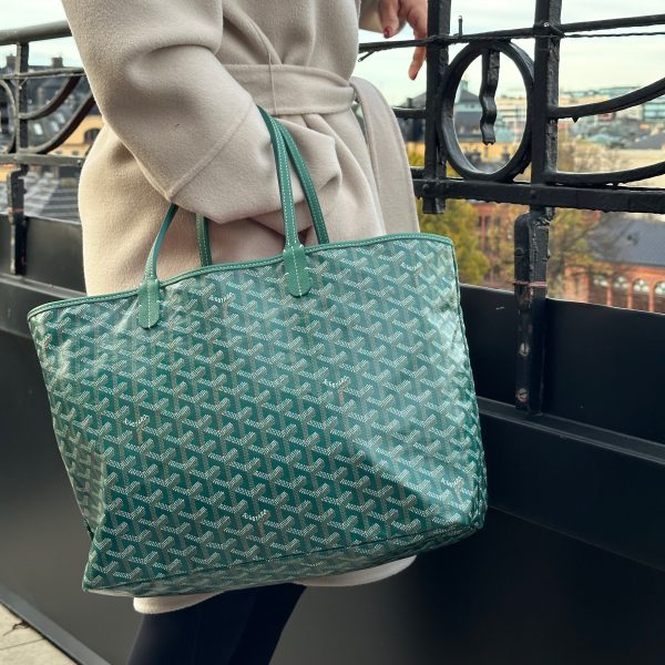 Goyard green goyardine saint louis PM tote bag - Image 11