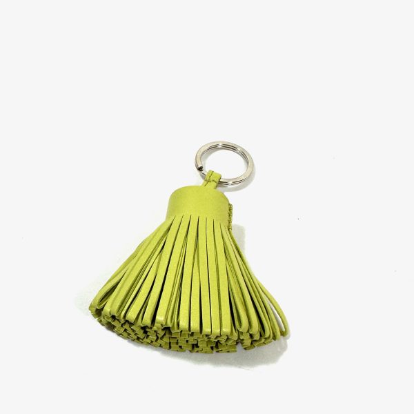 Hermès carmen keyring / charm in lime green lamb leather - Image 3