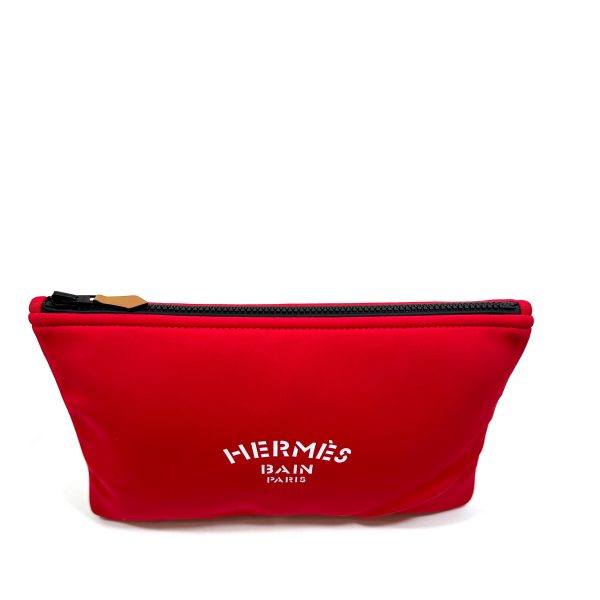 Hermès red neobain medium case pouch - Image 2