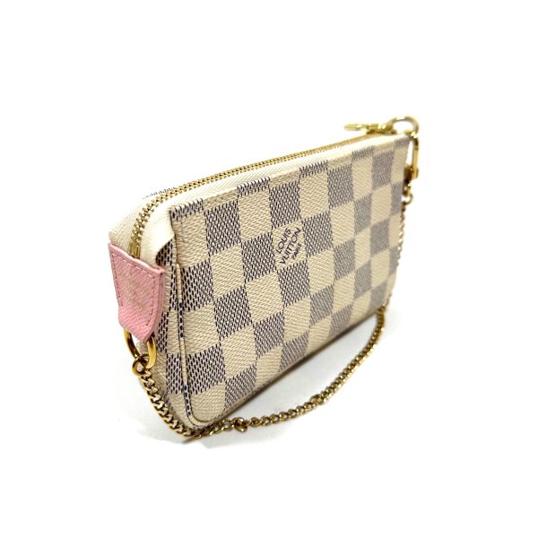 Louis vuitton mini pochette christmas birds i damier azur kanvas - Bild 5