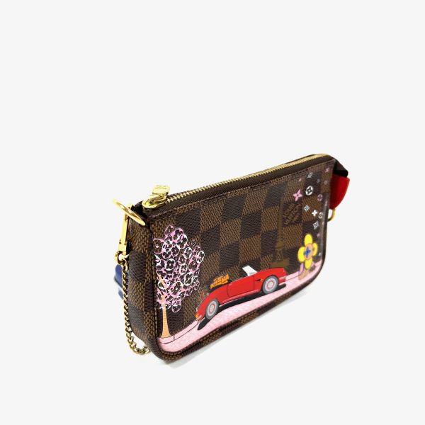 Louis vuitton mini pochette 'vivienne in paris' i damier ebene - Bild 6