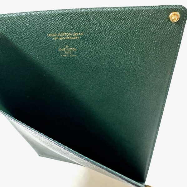 Louis vuitton brown desk tray & green document folder (2 pcs) - Image 7