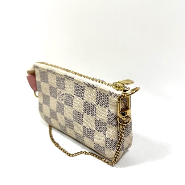 Louis vuitton mini pochette christmas birds i damier azur kanvas - Bild 6