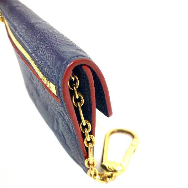 Louis vuitton blue monogram empreinte key pouch / card holder - Image 5