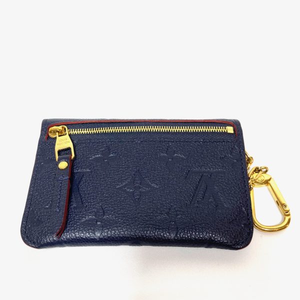 Louis vuitton blue monogram empreinte key pouch / card holder - Image 3