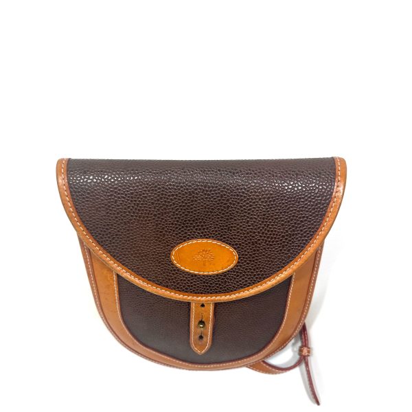 Mulberry sadelformad crossbody väska & hjärtformad börs i brunt läder (2) - Bild 4