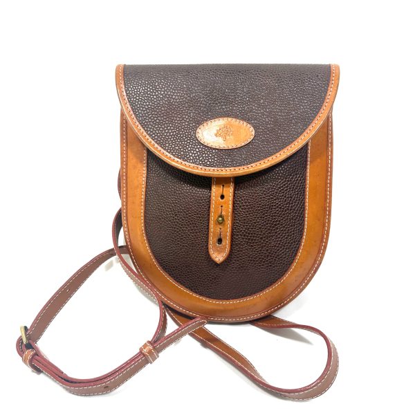 Mulberry sadelformad crossbody väska & hjärtformad börs i brunt läder (2) - Bild 2