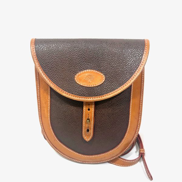 Mulberry sadelformad crossbody väska & hjärtformad börs i brunt läder (2) - Bild 3