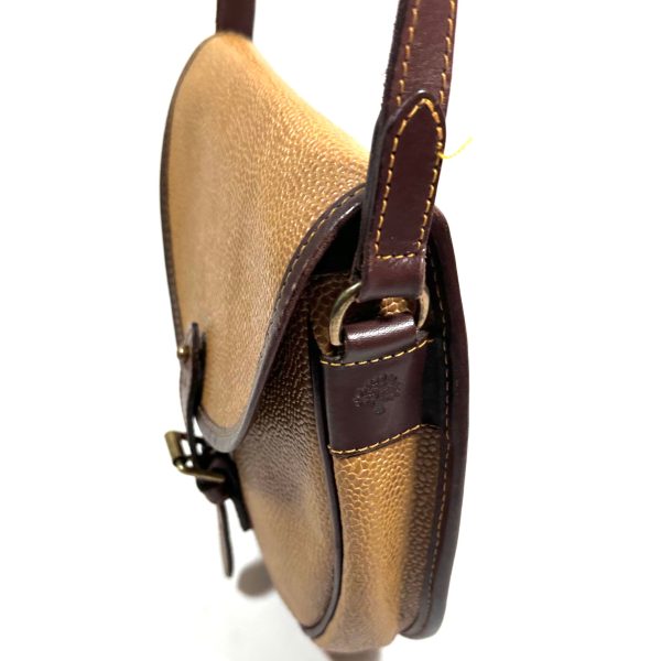 Mulberry sadelformad crossbody väska,  senapsbrunt läder - Bild 5