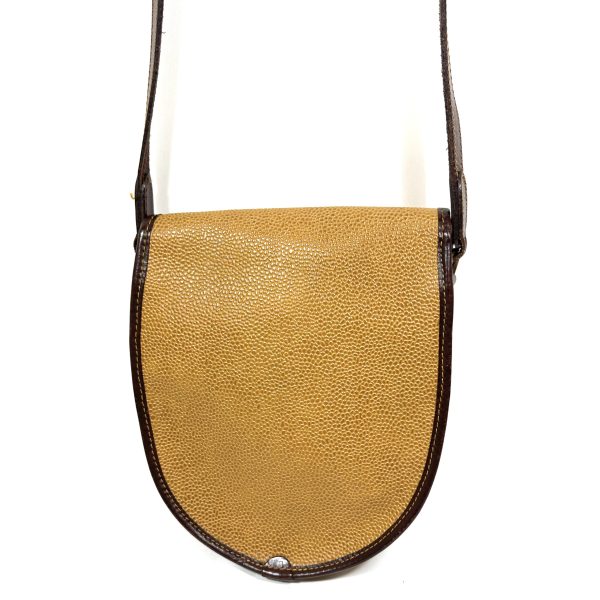 Mulberry sadelformad crossbody väska,  senapsbrunt läder - Bild 4