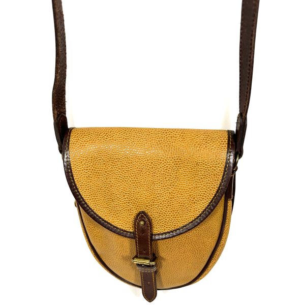 Mulberry sadelformad crossbody väska,  senapsbrunt läder - Bild 3