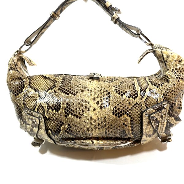 Versace snakeskin hobo/boat shaped shoulder bag - Image 4