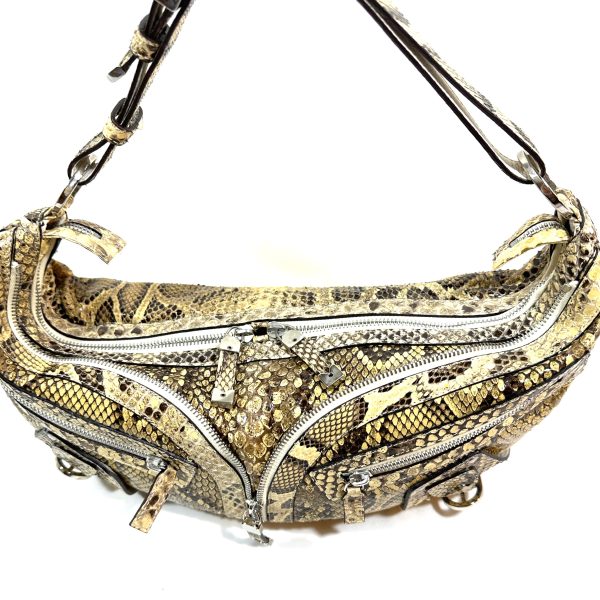 Versace snakeskin hobo/boat shaped shoulder bag - Image 2