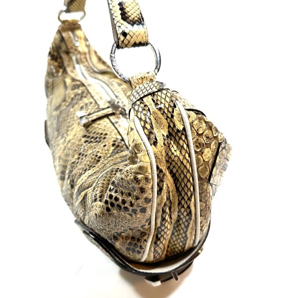 Versace snakeskin hobo/boat shaped shoulder bag - Image 7