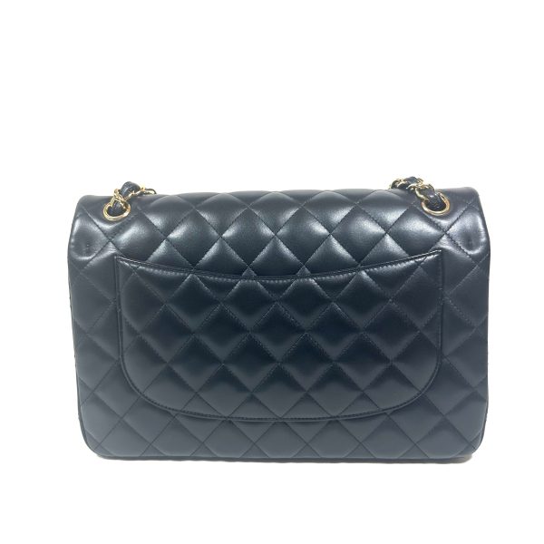 Chanel Jumbo Double Flap Black Nappa Leather Quilted Shoulderbag - Image 4