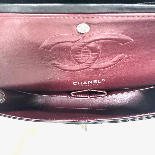 Chanel Timeless Double Flap Medium Black Quilted Leather Shoulder Bag - Image 10