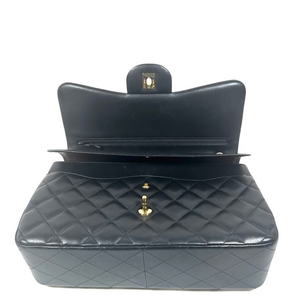 Chanel Jumbo Double Flap Black Nappa Leather Quilted Shoulderbag - Image 9