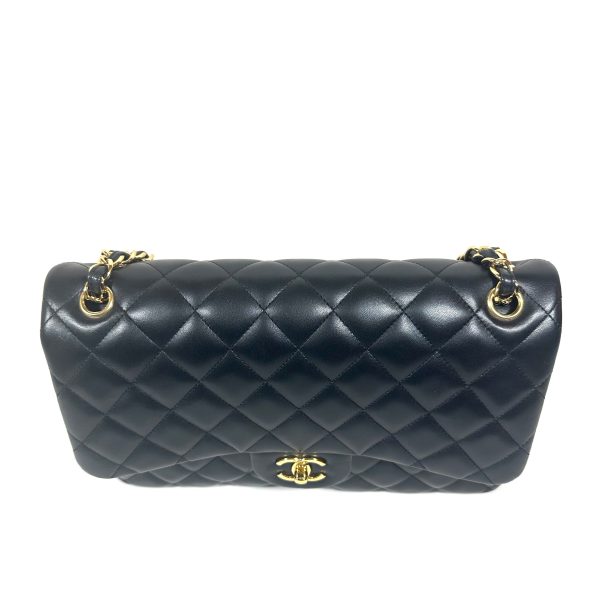 Chanel Jumbo Double Flap Black Nappa Leather Quilted Shoulderbag - Image 3