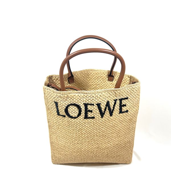 Loewe Small Raffia Rectangular Standard A4 Tote Bag - Image 4