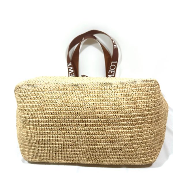 Loewe Raffia Fold Basket/ Shopping tote Shoulder Bag - Image 7