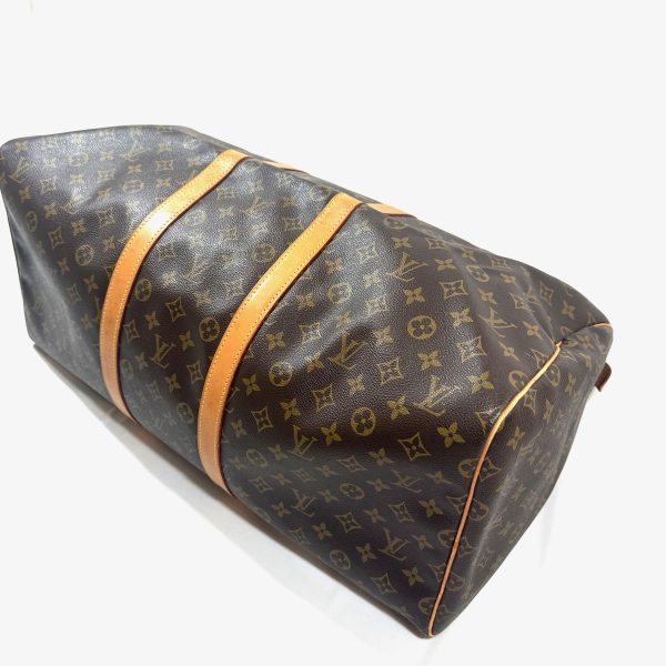 Louis Vuitton Keepall 55 Travel Bag in Monogram Canvas - Image 8