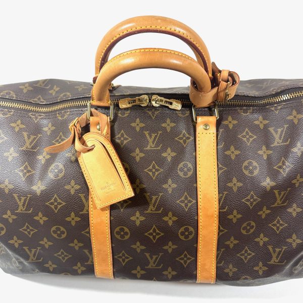 Louis Vuitton Keepall 55 Travel Bag in Monogram Canvas - Image 4