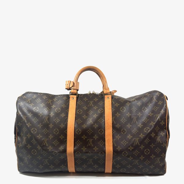 Louis Vuitton Keepall 55 Travel Bag in Monogram Canvas - Image 3