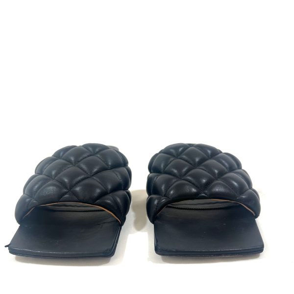 Bottega Veneta Platta Sandaler  i Svart läder, Storlek 39,5 - Bild 4