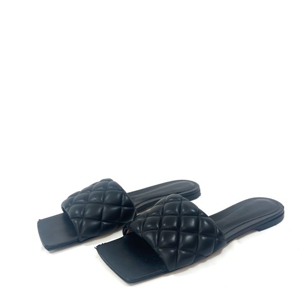 Bottega Veneta Platta Sandaler  i Svart läder, Storlek 39,5 - Bild 3