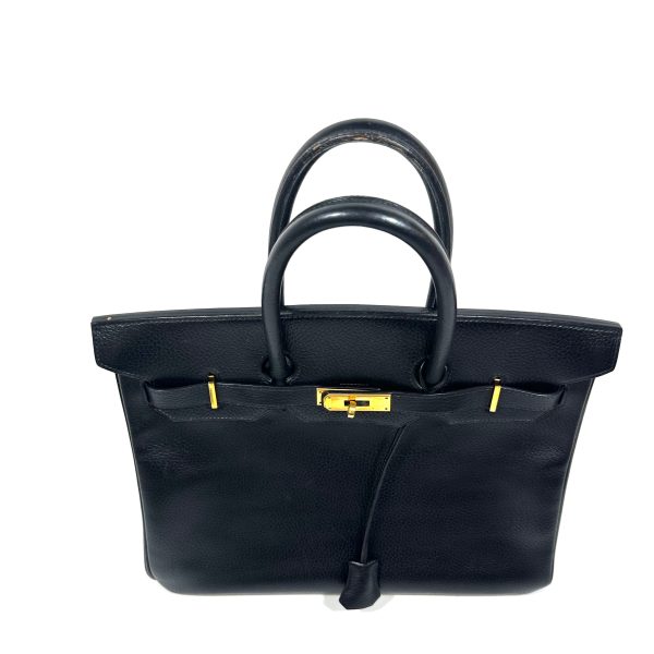 Hermès Vintage Birkin 35 i Svart Courchevel Läder - Bild 3