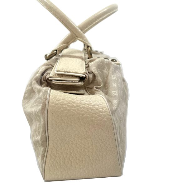 Louis Vuitton Trapeze GM Väska i Benvit/Beige Monogram Mini Lin Canvas - Bild 4