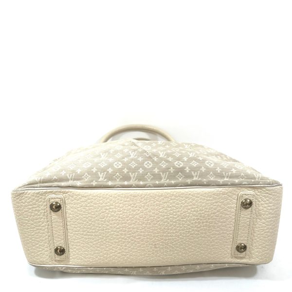 Louis Vuitton Trapeze GM Väska i Benvit/Beige Monogram Mini Lin Canvas - Bild 7
