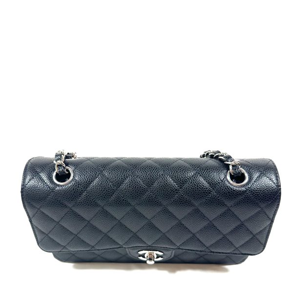 Chanel Medium Double Flap Timeless Shoulder Bag in Black Quilted Caviar Leather - Image 3
