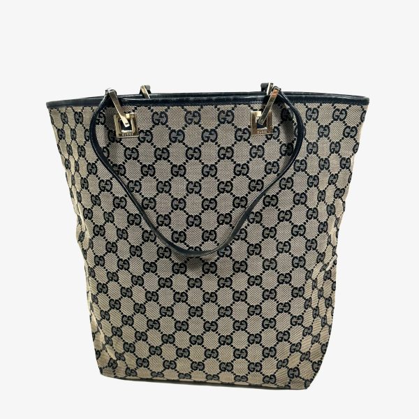 Gucci GG Canvas Grey / Black Tote Bag - Image 3