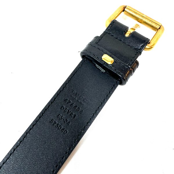 Gucci Mini Marmont Belt Bag, Black Chevron Quilting - Image 8