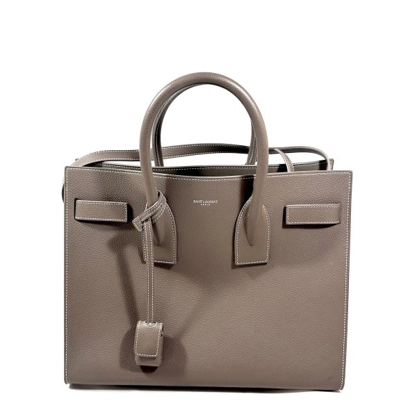 Saint Laurent Sac de Jour in Taupe Grained Leather - Image 3