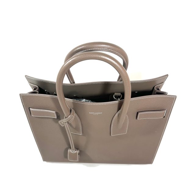 Saint Laurent Sac de Jour in Taupe Grained Leather - Image 4
