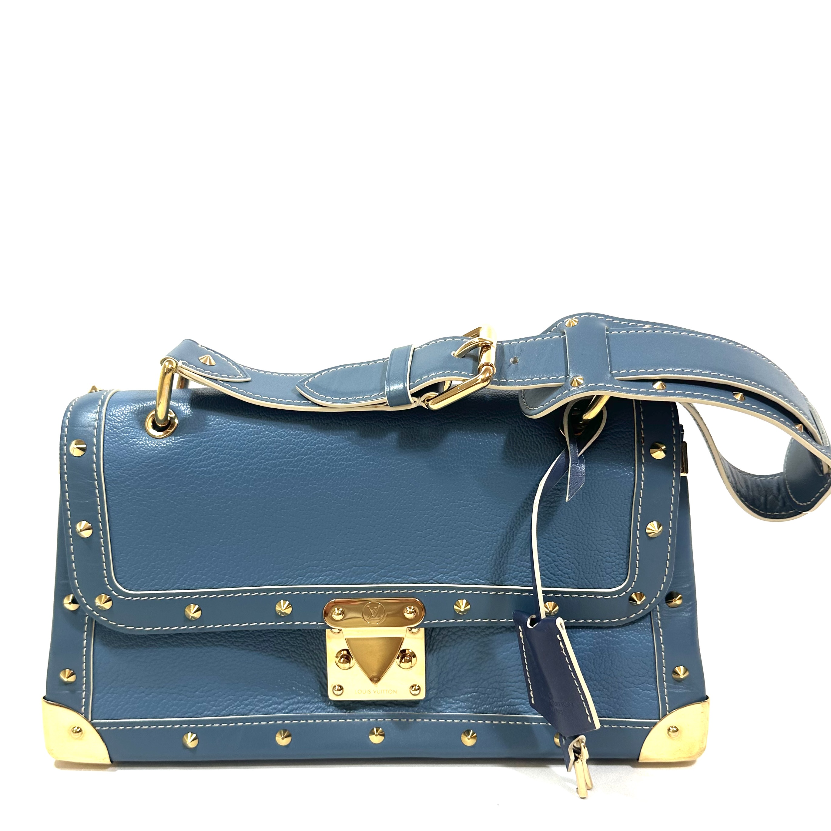 Louis Vuitton Le Talentueux Shoulder Bag in Denim Blue Suhali Leather